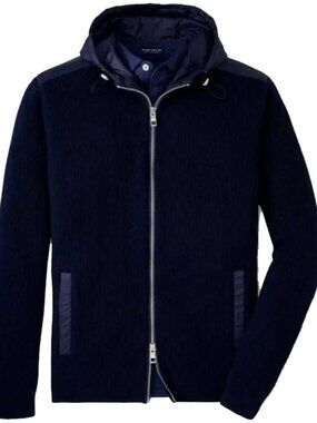 PETER MILLAR Crown Crafted Men's Holdridge Hybrid Cardigan Sweater Jacket XXL